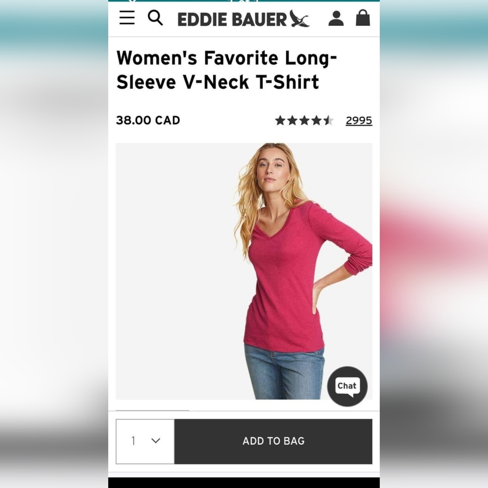 Pink vneck